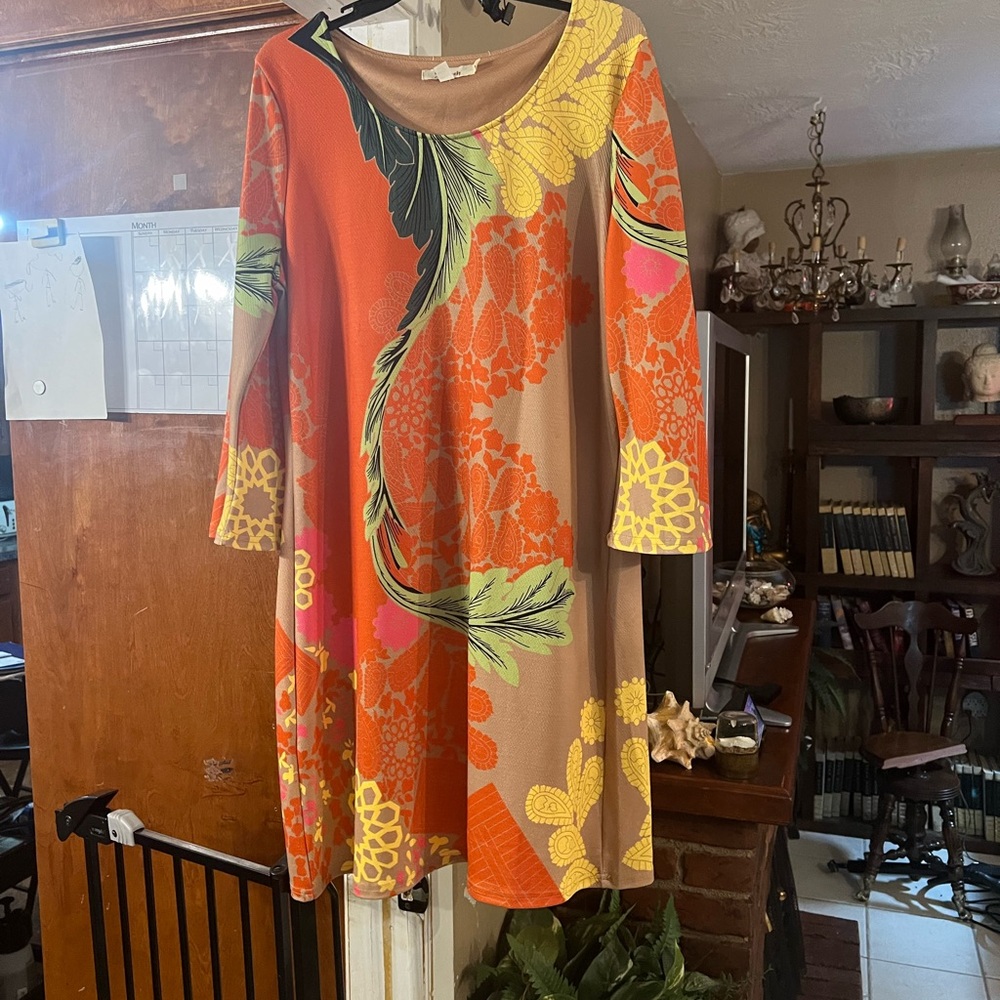 Colorful boutique mini dress